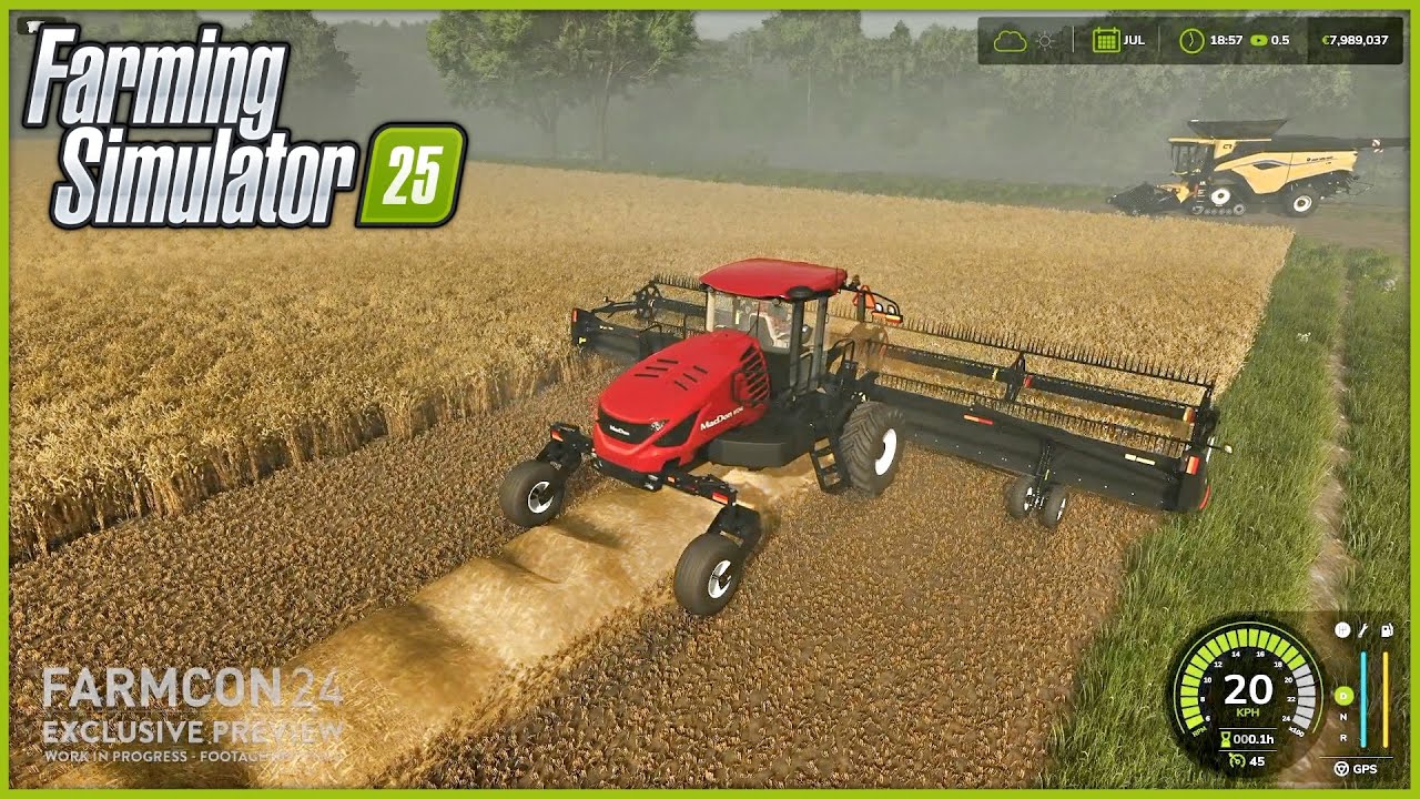MACDON PACK ADDS SWATHING TO FS25! | Farming Simulator 25 Gameplay