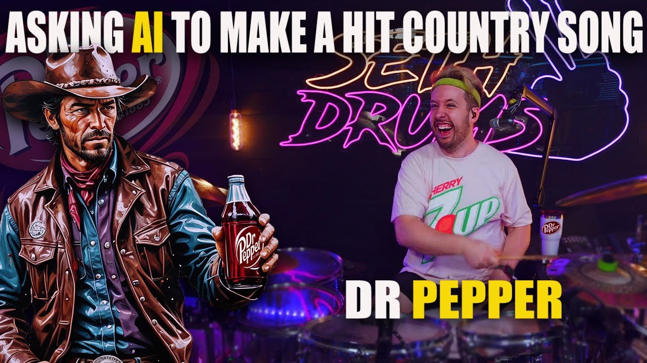 Просим ИИ создать хит в стиле кантри о Dr Pepper