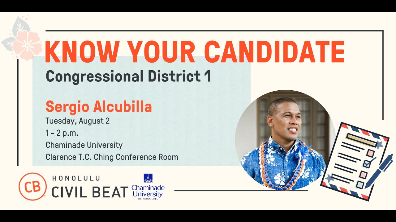 Know Your Candidate: Sergio Alcubilla (CD1)