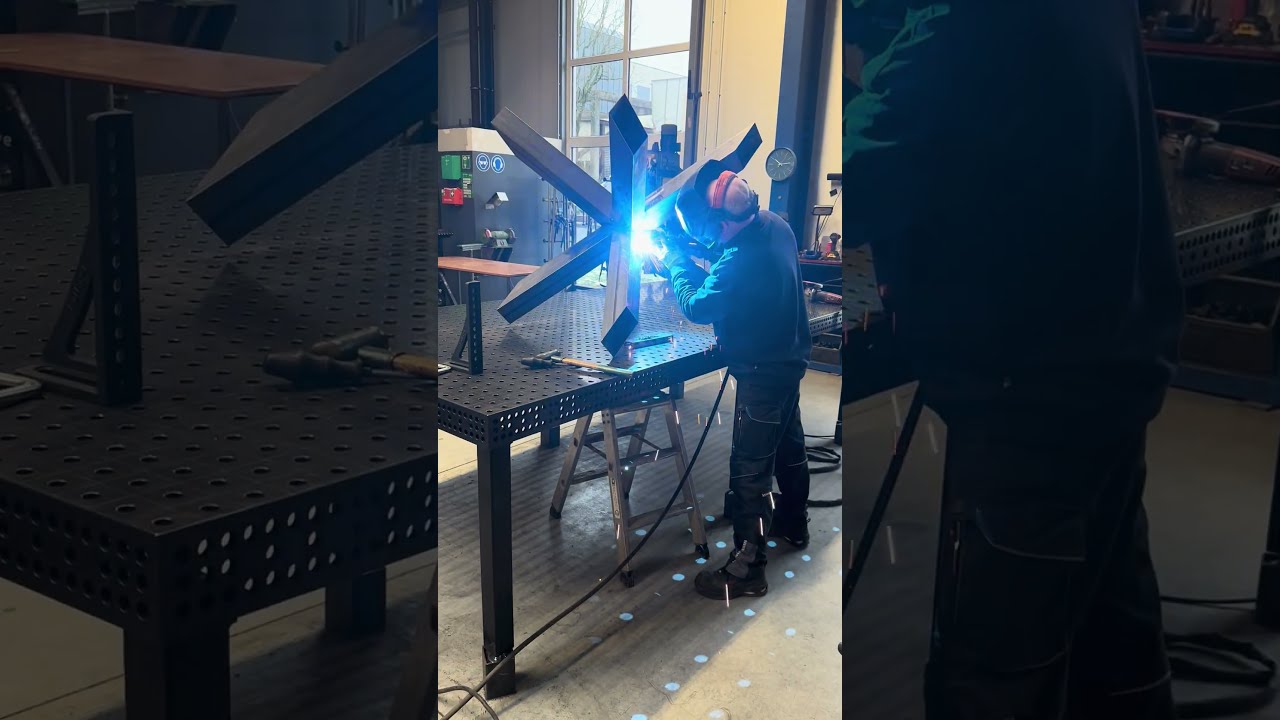 #shorts #tisch #gestell #schwei&szlig;en #detmold #metallbau #welding #welder #weldingmostwanted