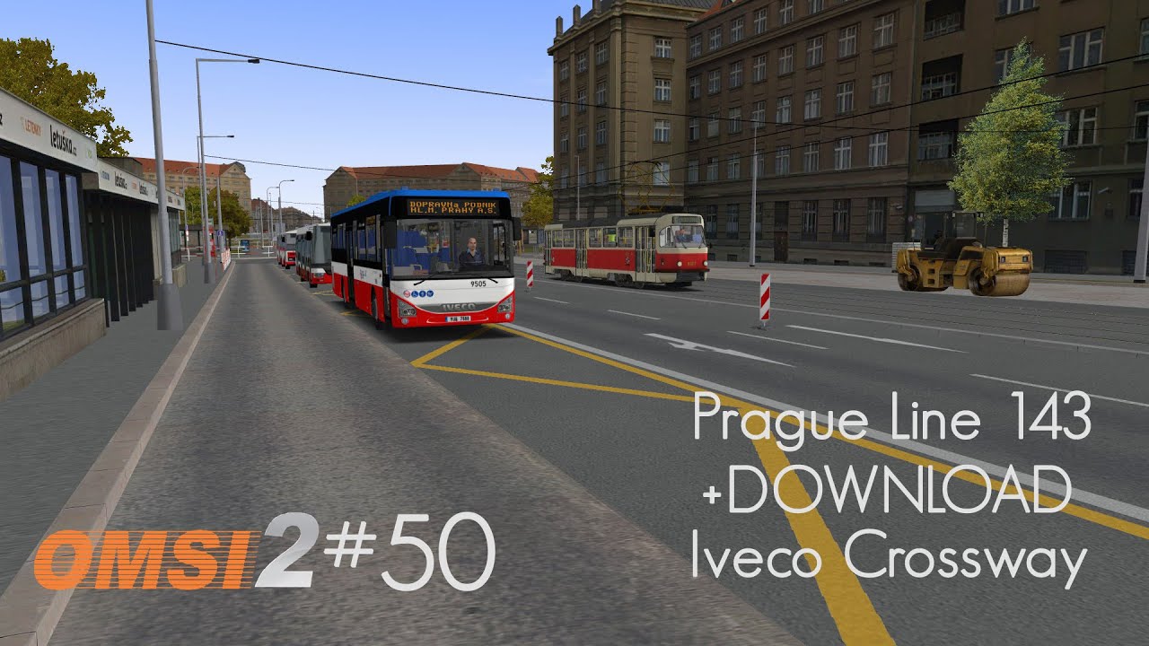 OMSI #50 | Prague Line 143 + DOWNLOAD | Iveco Crossway