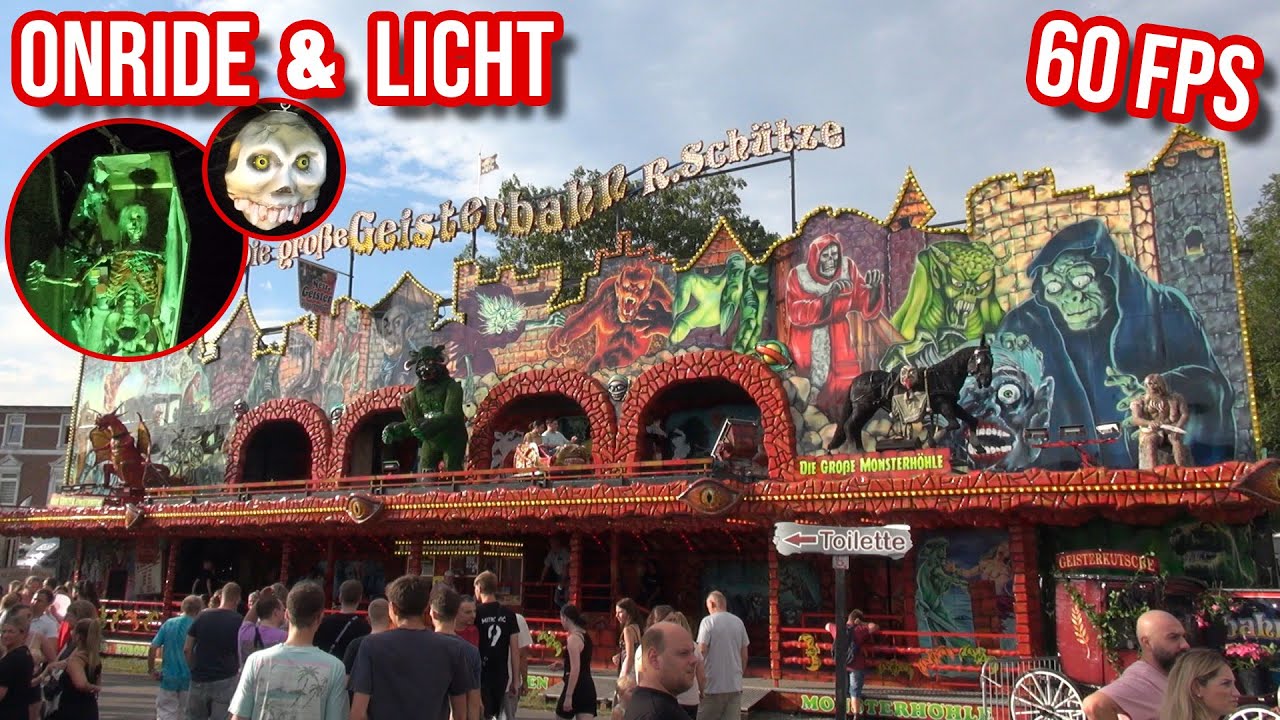 Die große Monsterhöhle / Schloss Dracula (Schütze) - Onride & Licht - Cranger Kirmes 2022
