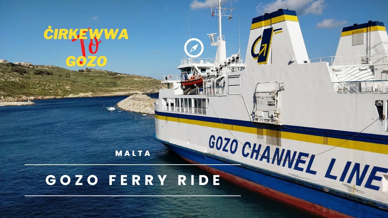 Malta Gozo Ferry Ride | Ċirkewwa to Gozo Mġarr Harbour | Terminal, Tickets & view| 4K