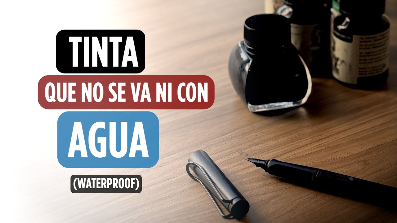 TINTA QUE NO SE VA NI CON AGUA. WATERPROOF | Juan Linares