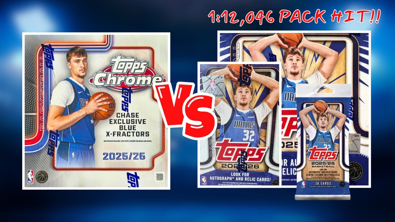 Коллекционные карточки Topps Chrome Mega за 85 долларов против Topps Flagship за 85 долларов | Ро...
