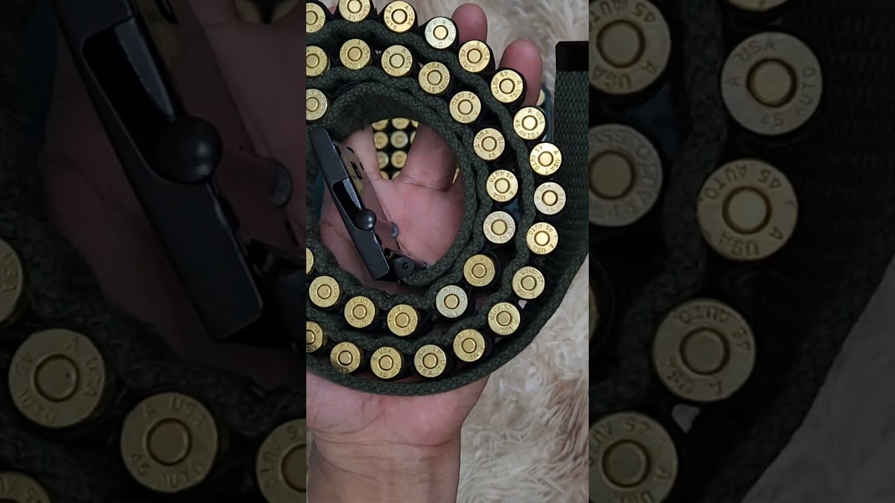 DIY Ammo Belt for .45 ACP Satisfying ASMR @Jetro Firing Range #shorts #satisfying #asmr
