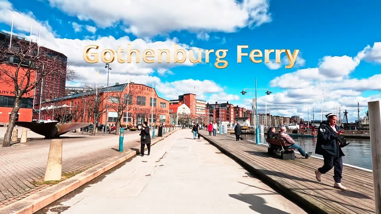 Sweden Walking Tour  Gothenburg Harbor & Ferry