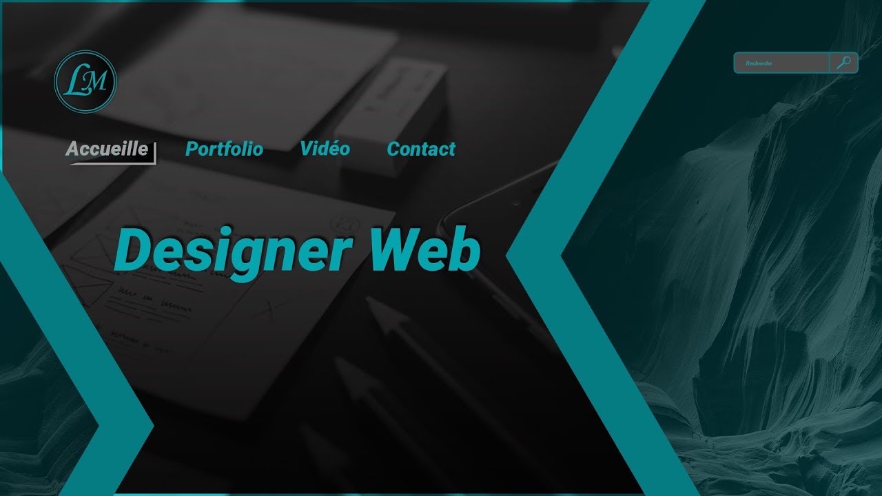 Photoshop CC Maquette page web site internet