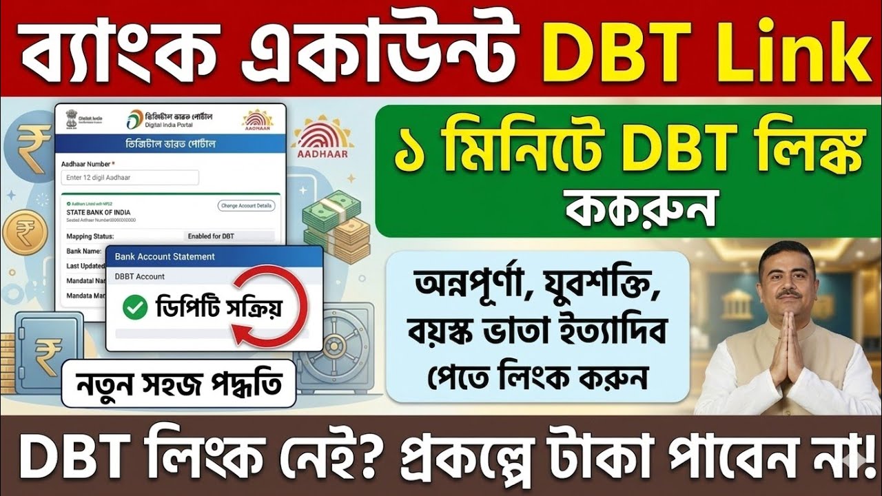 কিভাবে DBT লিংক করবো || DBT Link Account Check || Dbt Link Kivabe Korbo 2026