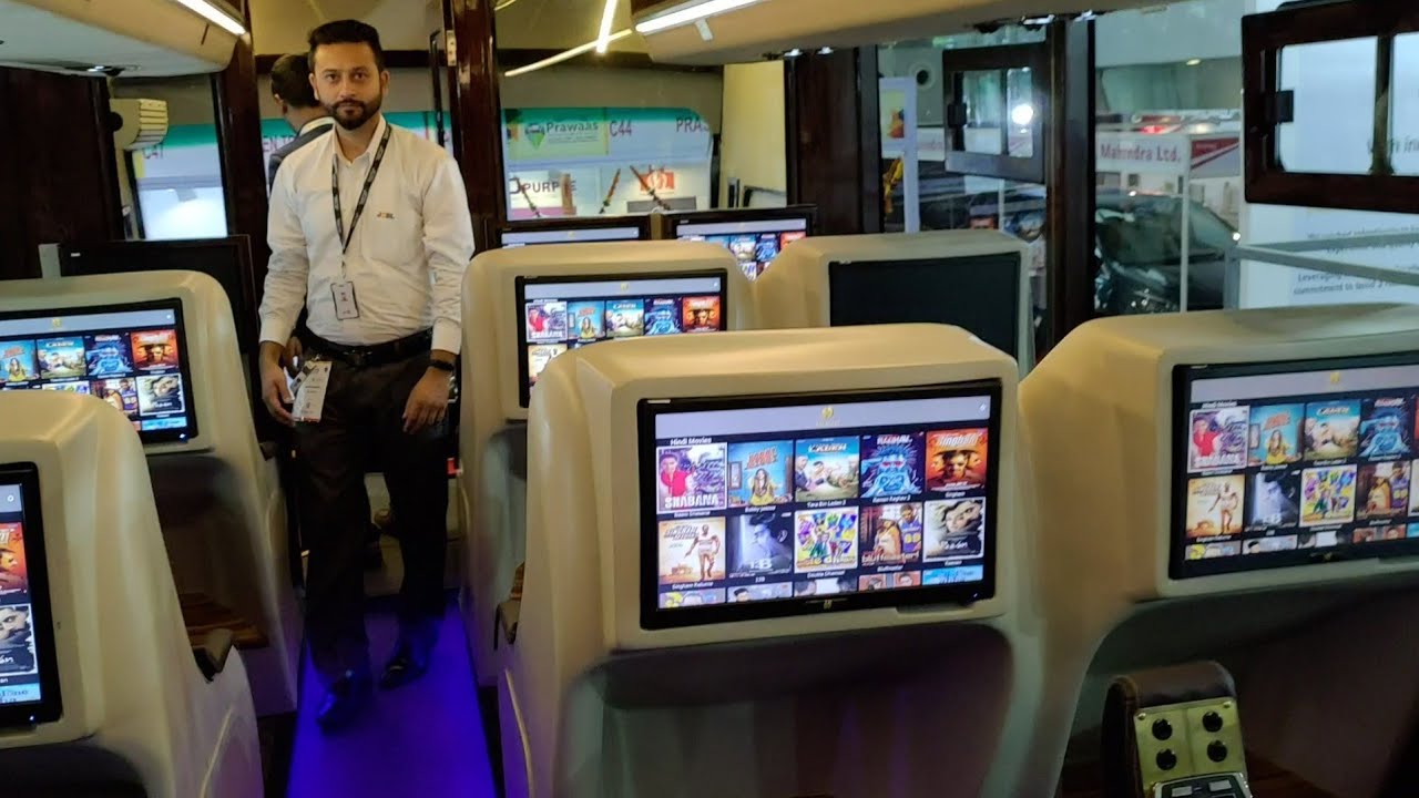 BUSINESS CLASS Sleeper/Seater Bus JCBL Destiny Bharat Benz at Prawaas 2019| Premium Luxury interiors