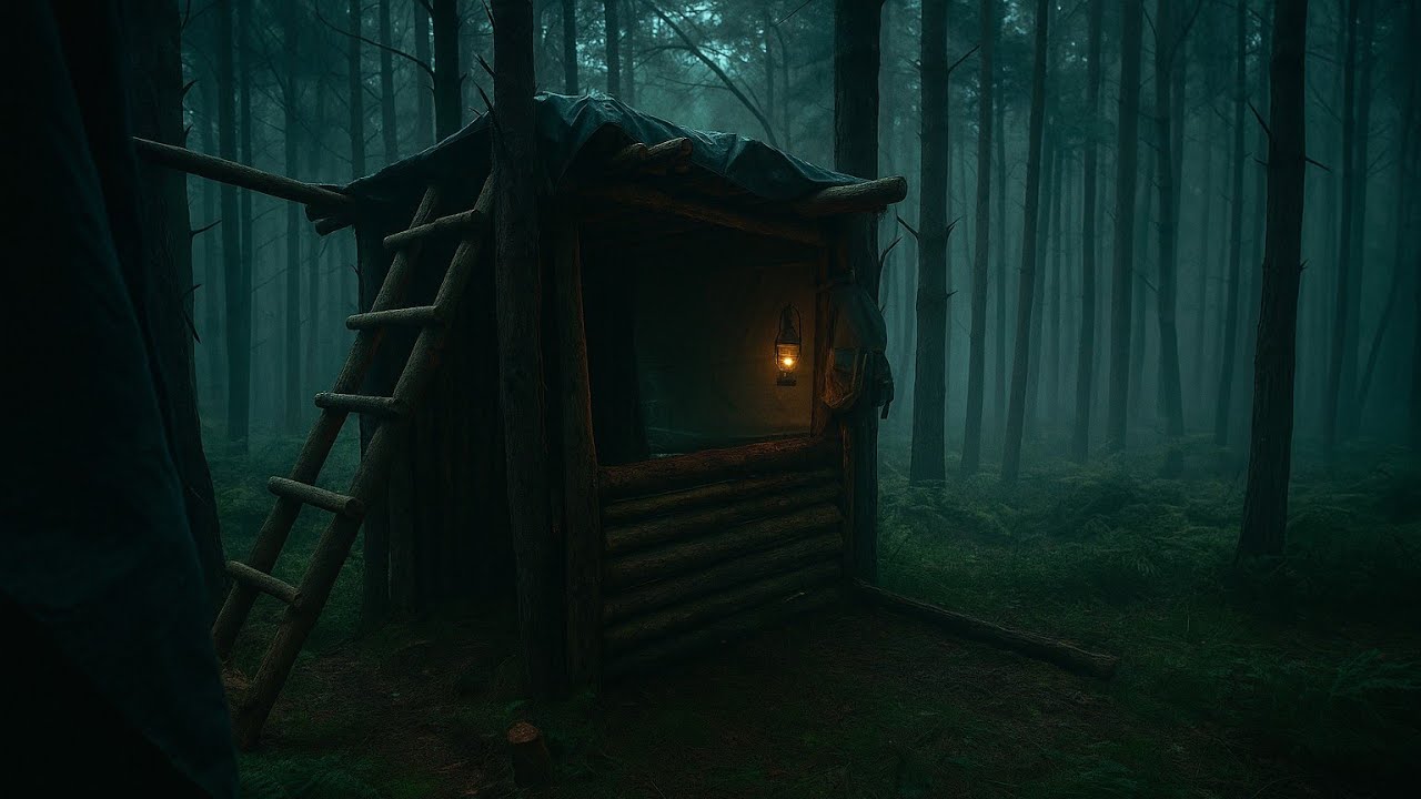 Finally built my XXL Forest Shelter in the deep Woods. A dream come true! 