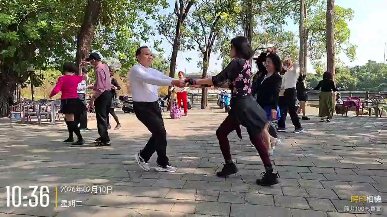 金獅湖廣場玉琴 小姐唱歌跳舞