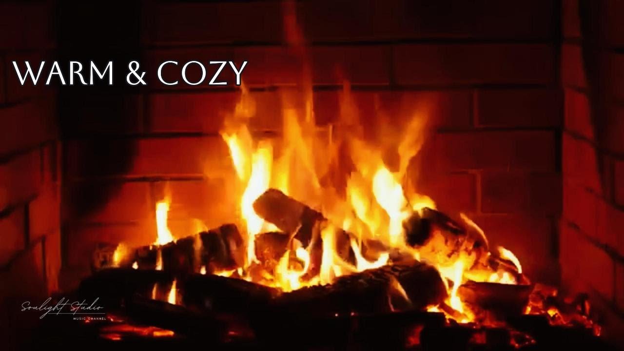 Warm Piano & Fireplace Sounds | Relaxing Evening & Light Sleep Music