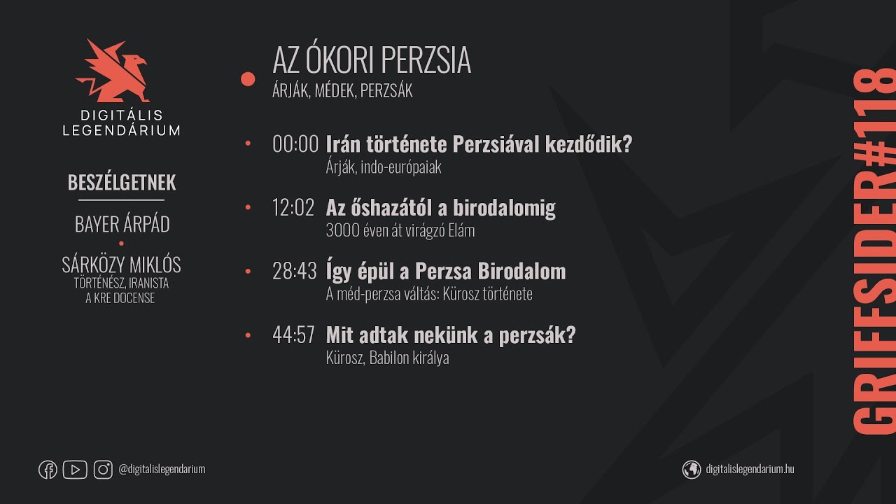 #118 - Az ókori Perzsia - Sárközy Miklós, történész