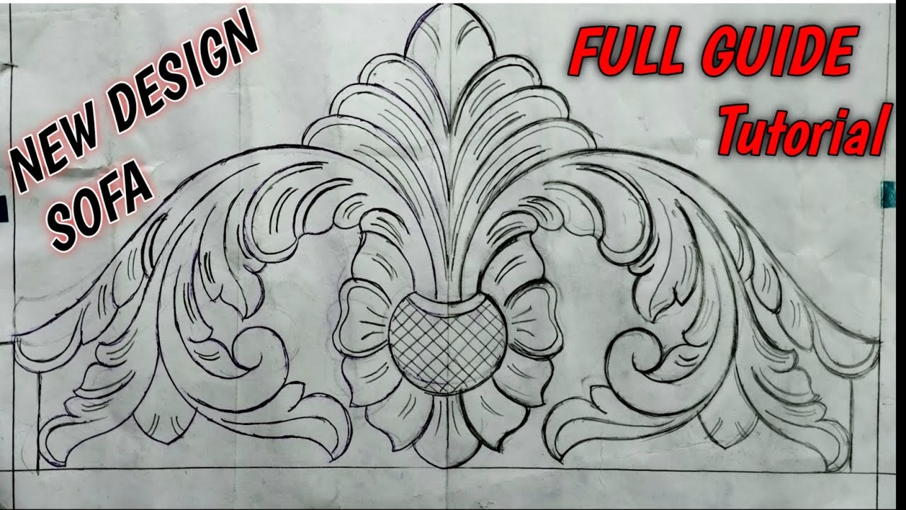 Wood Carving Sofa  Art 🎨 Wood Carving Video ✍️ Art Tutorial