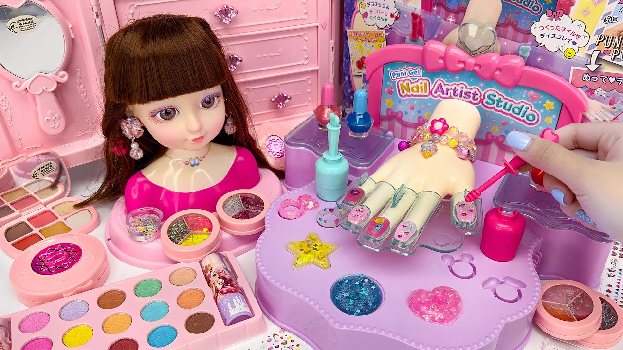 [toy asmr] Makeup & Nail Kit ASMR 💄💅 Beauty Playset 메이크업 & 네일 장난감 | Satisfying Unboxing