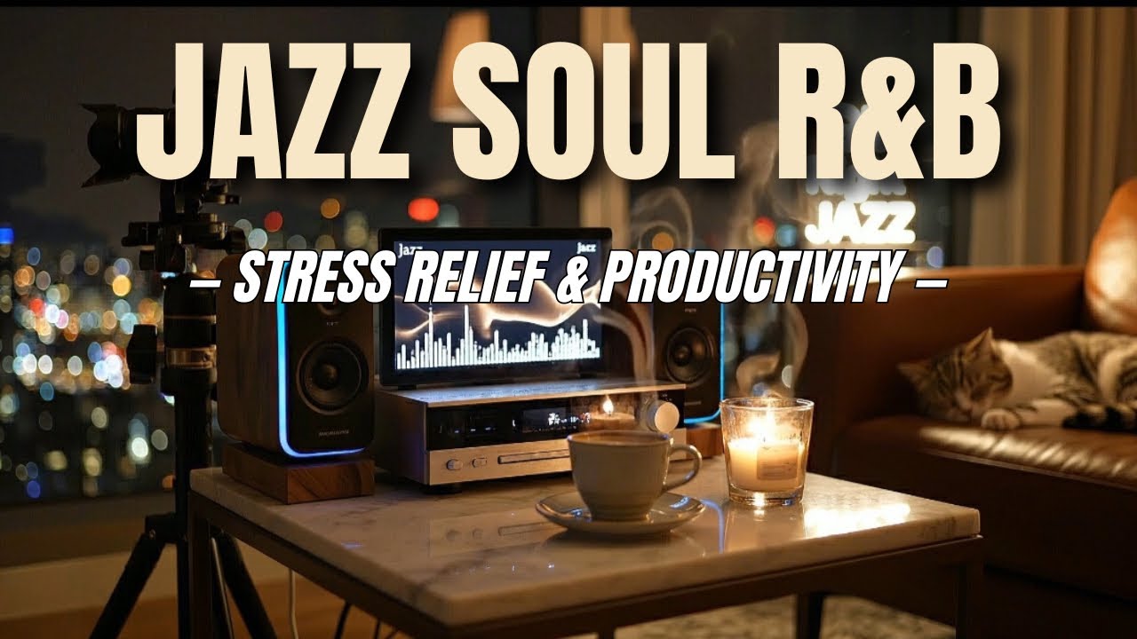 Smooth Jazz & Soulful R&B Mix – Relaxing Music for Stress Relief and Productivity