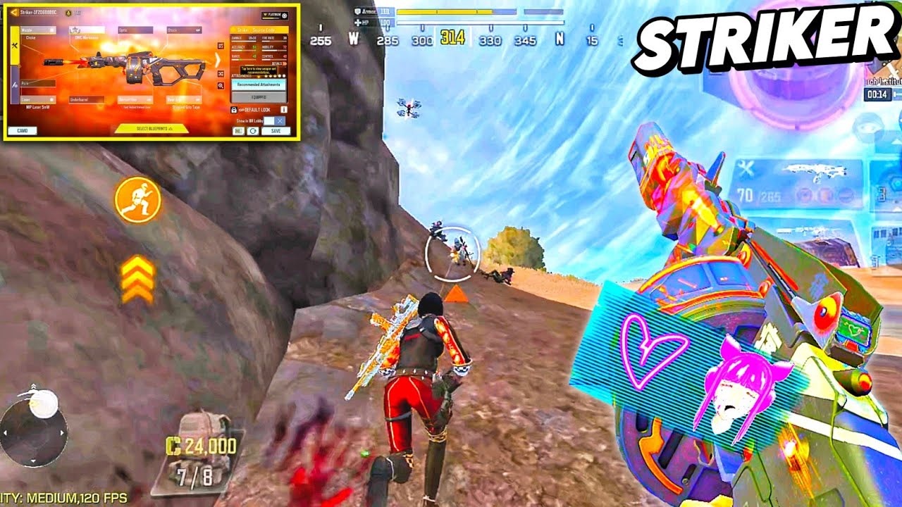 3-SHOT STRIKER GUNSMITH For BR | CODM BR GAMEPLAY | STRIKER GUNSMITH BR 