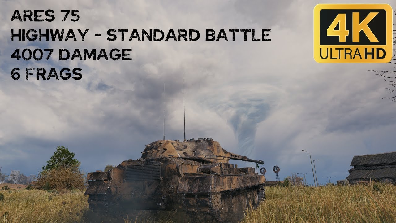 Ares 75 4,0k damage 6 frags on Highway - World of Tanks