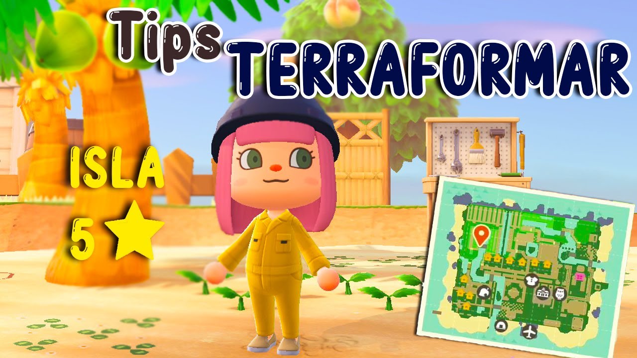 GUIA PARA TERRAFORMAR (Consigue una Isla de 5 Estrellas) ✨🌴 Animal Crossing New Horizons