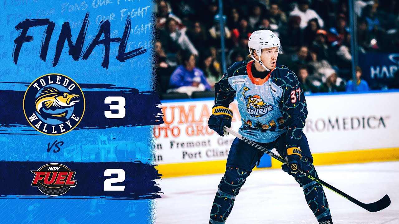 HIGHLIGHTS (12/7/25): Toledo Walleye 3, Indy Fuel 2