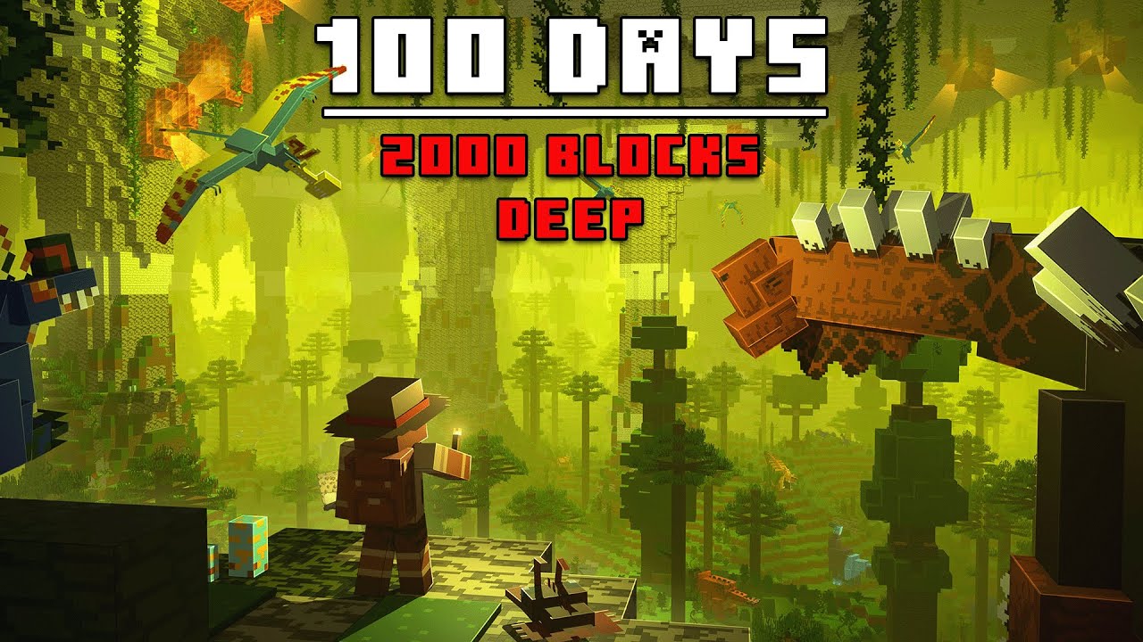 Я выжил 100 дней в подземелье Minecraft... Вот что произошло