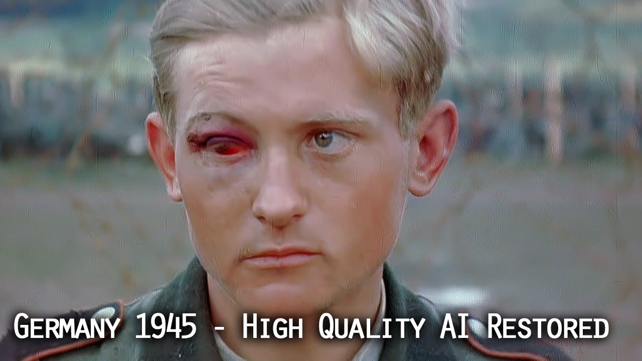 Немецкие военнопленные в мае 1945 года &mdash; AI восстановила киноматериалы, которые оставляют без слов