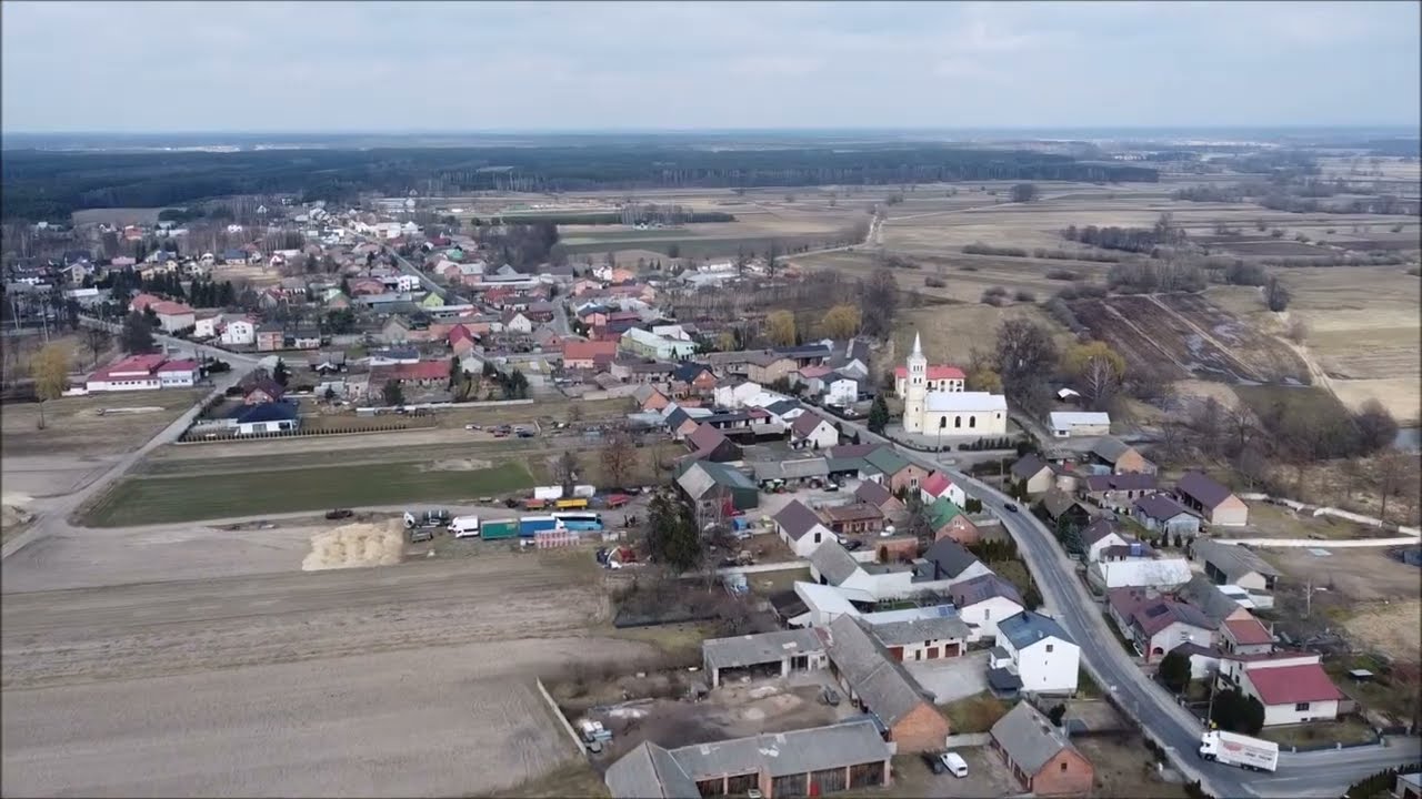Wyszanów z lotu ptaka  - marzec 2022
