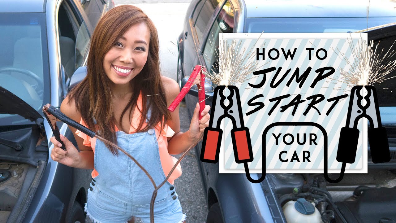 HOW TO JUMP START YOUR CAR - DIY  | Jessicann