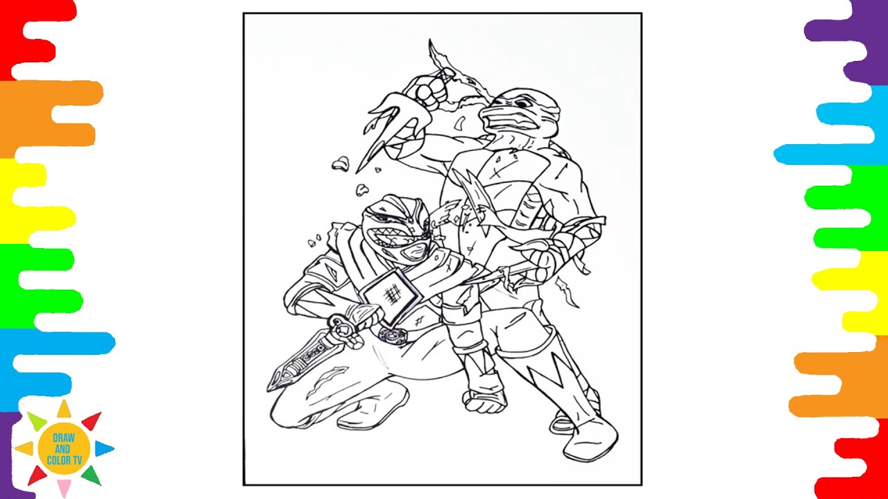 Power Rangers vs Ninja Turtles Coloring Page | DEAF KEV - Invincible [NCS Release]