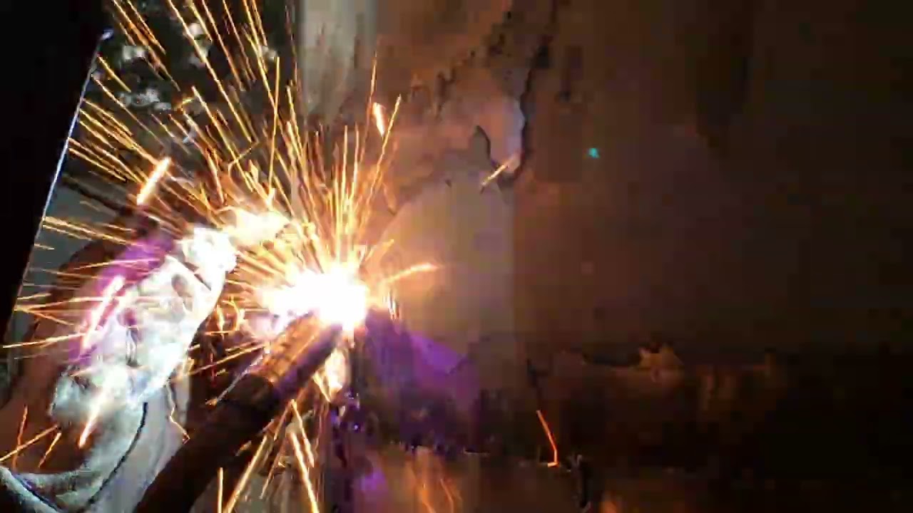 How to fill in large holes in steel using the migtig technique