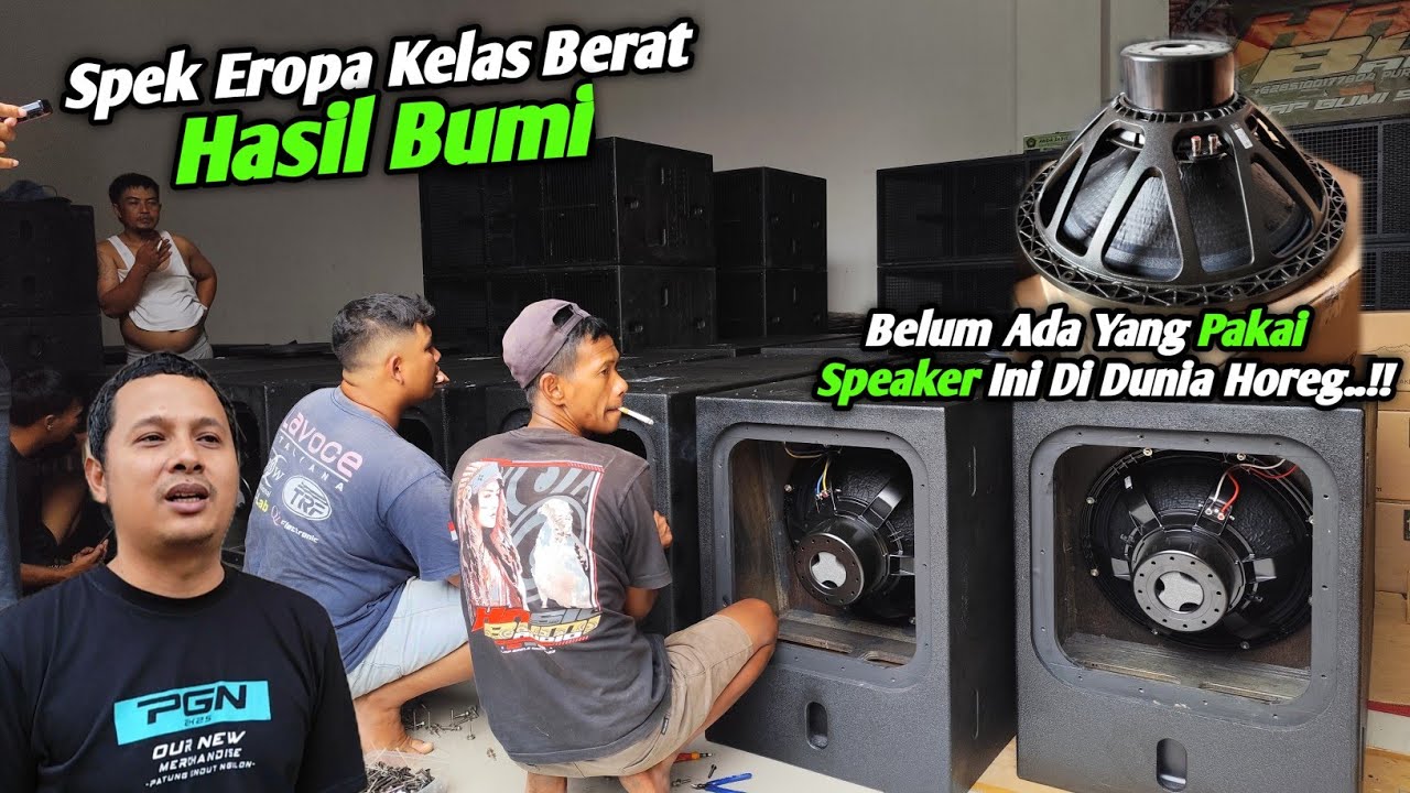 Proses Pemasangan Spek Tertinggi Speaker Eighteen Hasil Bumi Audio..!!