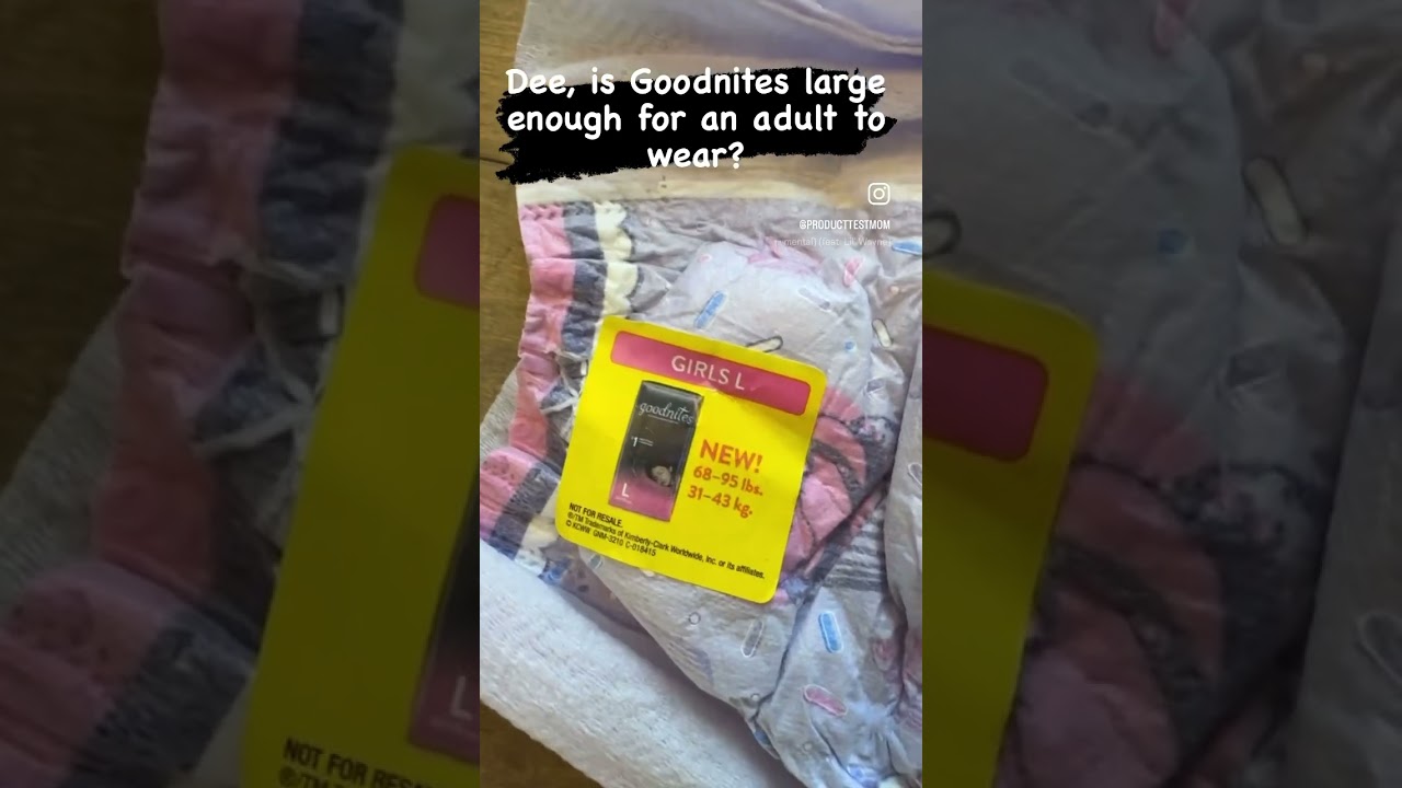 Can an adult fit into Goodnites? #bladderleakage  #goodnites #bedwetting #urinaryincontinence