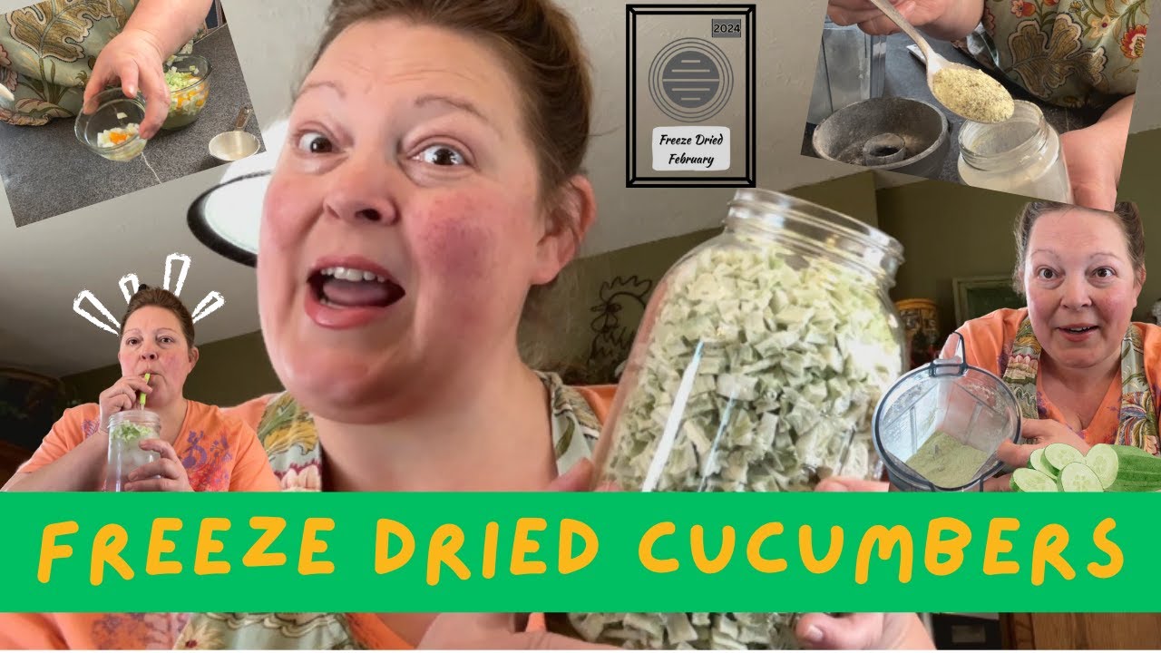 🥒 What did I do with those Big Cucumbers? #harvestrightcommunity #freezedriedfebruary