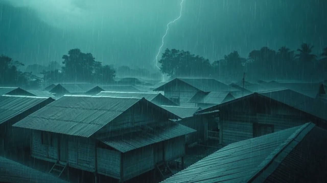 Heavy Rain & Thunder for Sleep – Calm Storm Ambience for Deep Relaxation & Focus