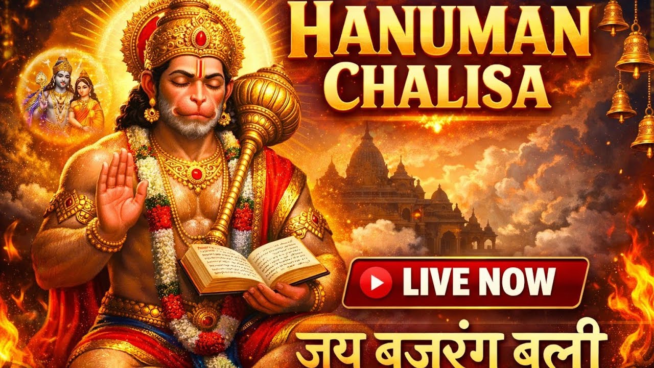 श्री हनुमान चालीसा | Hanuman Chalisa | संकट मोचन बजरंग बली 🙏 #hanumanji #jaishreeram #audio