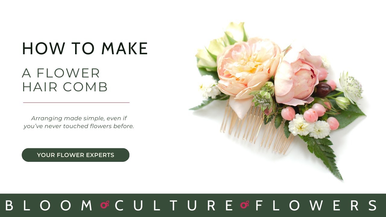 How to make a Floral Hair Comb