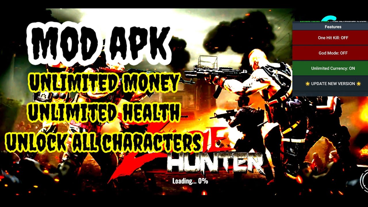 Zombie hunter mod apk mode menu 2025 media fire link #mod #mo