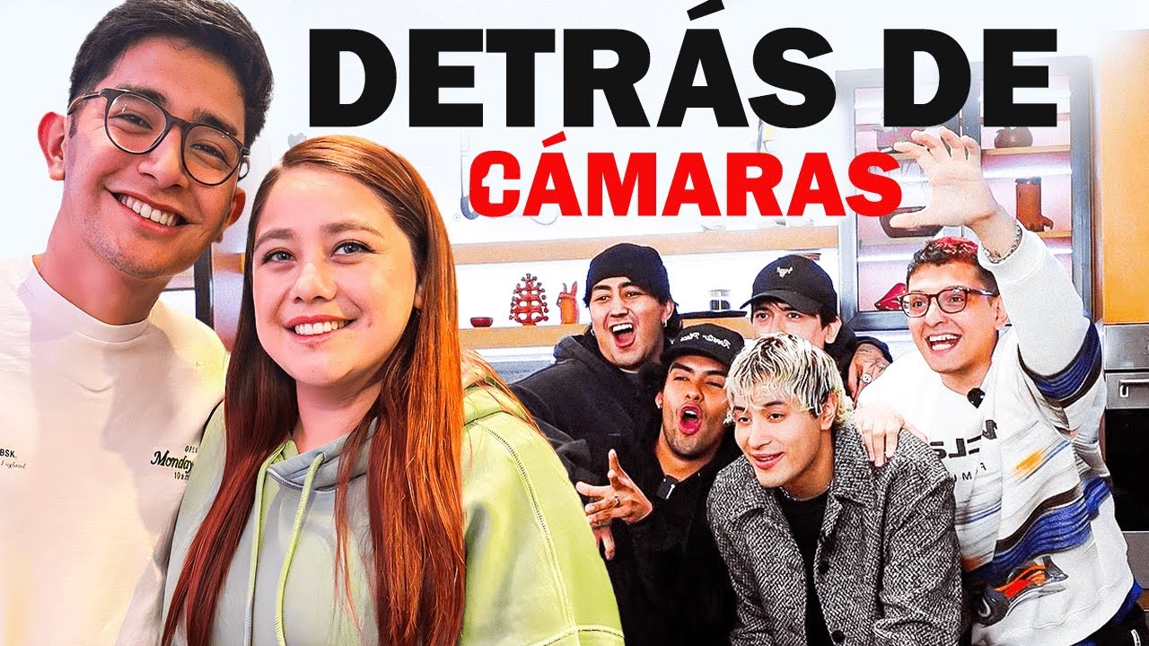 Detrás de cámaras del chef en proceso en la cocina con la one coin
