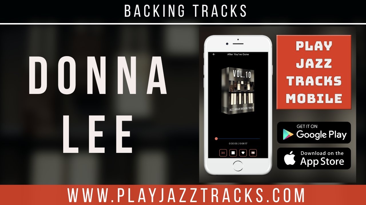 Donna Lee - Charlie Parker - Organ Backing Track - Fast Tempo