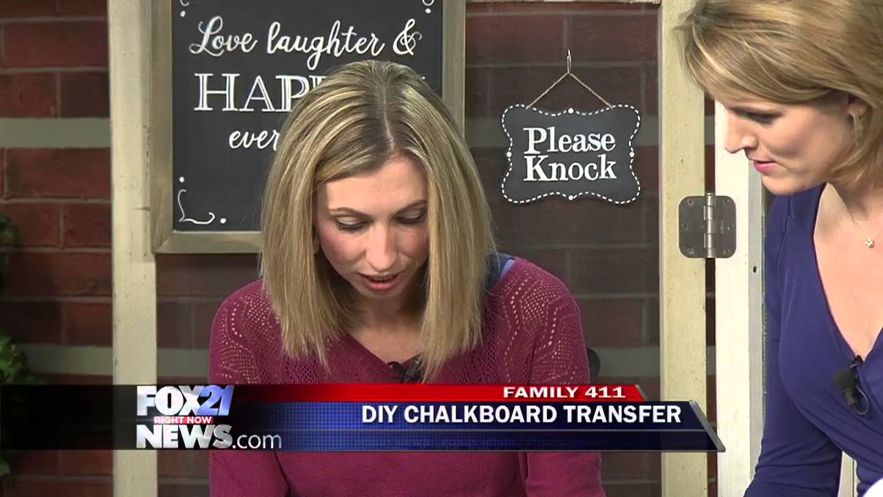 How to make a DIY chalkboard transfer