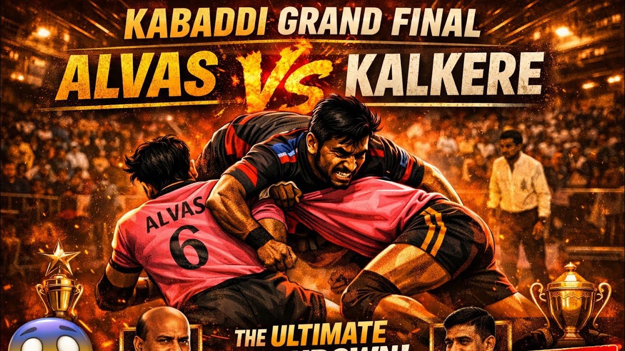 Alvas vs kalkere GRAND final high voltage match state level kabbadi tournament at hiriyur