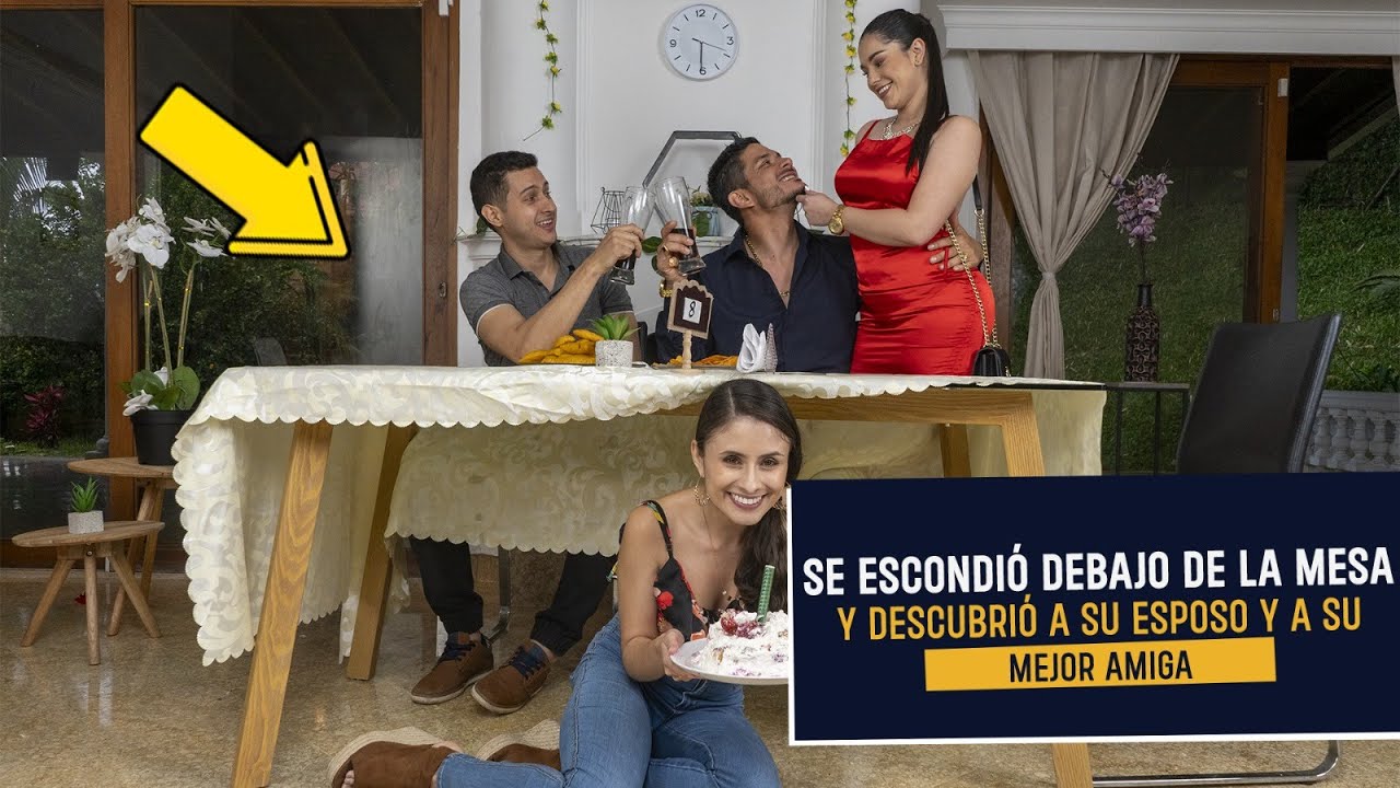 Esposa debajo de la mesa descubre esposo infiel con mejor amiga |  Esposa descubre infidelidad
