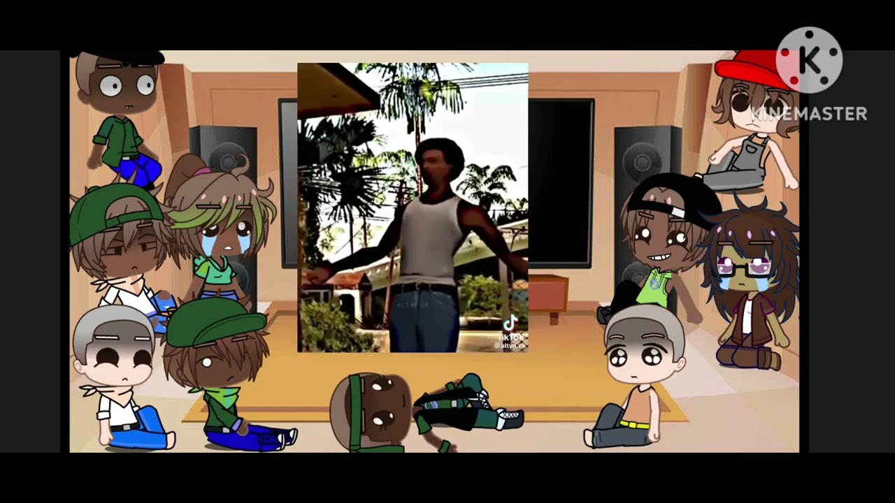familia de cj react cj y groves street