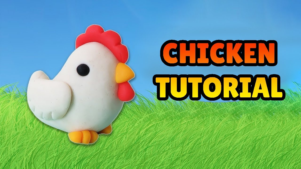 🔴DIY How to Make MINIATURE CHICKEN - Easy polymer clay, Fondant, plastilina, play doh tutorial