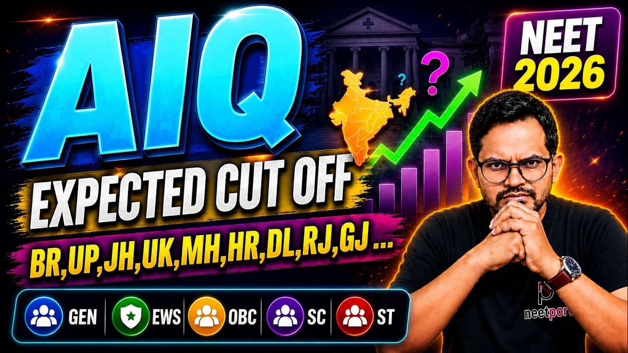 RE-NEET 2026: State Wise Safe Score? I Expected Cut Off for AIQ And SQ | GEN/OBC/EWS/SC/ST Analysis
