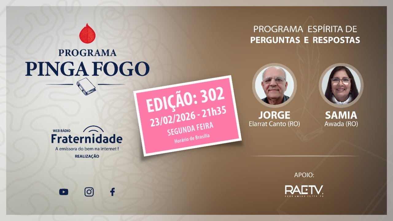 302 | 📺PINGA FOGO Nº 302 JORGE ELARRAT E SAMIA AWADA