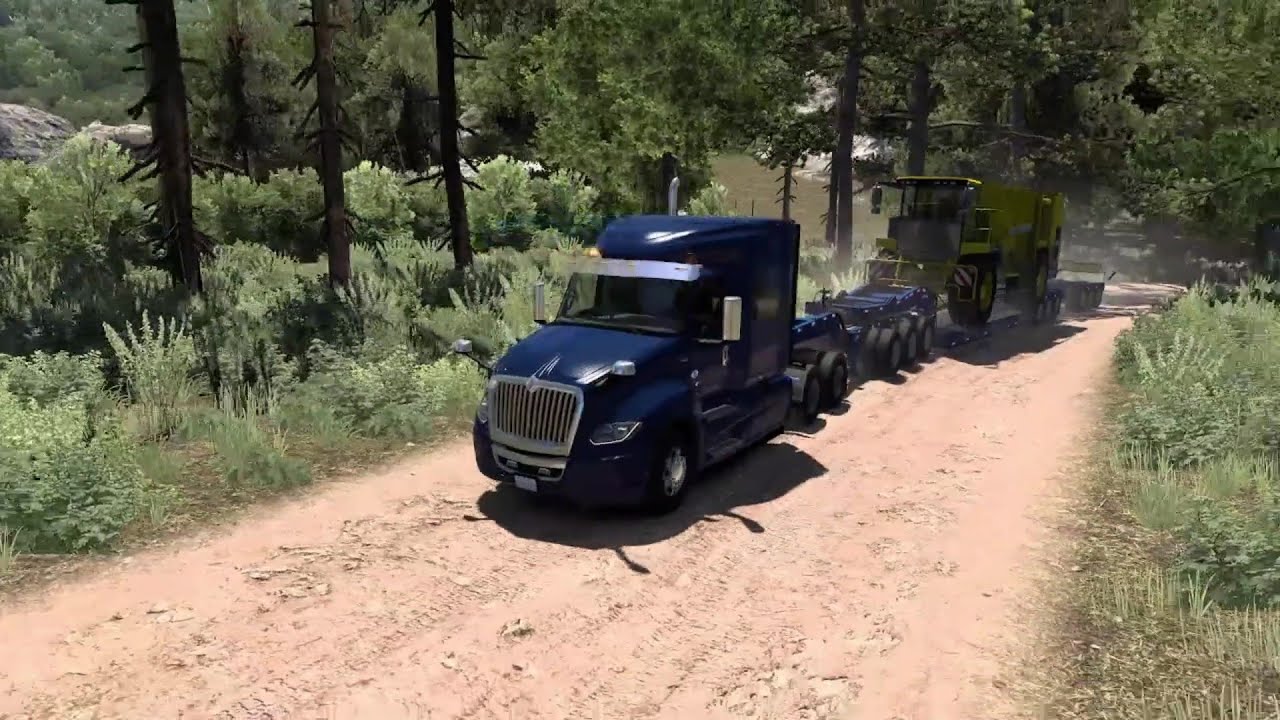 ¡International LT | Lowboy | American Truck Simulator! #ats #traileros #camioneros #internationallt
