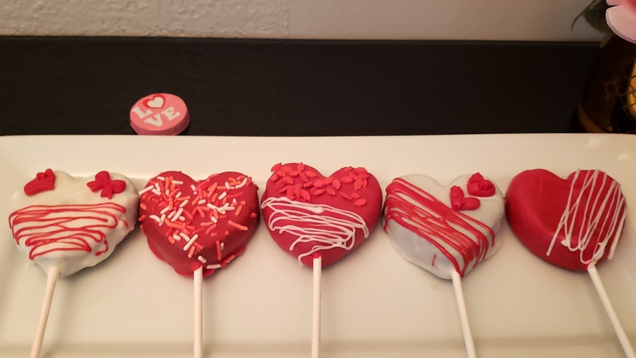 CAKE POPS DE CORAZON SIN HORNO/ San Valentín❤