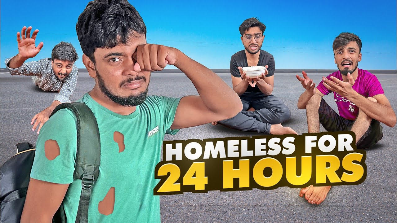 24 HOURS Homeless CHALLENGE Hogya Ye To 🤪